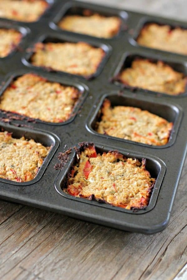 Cauliflower pizza bites