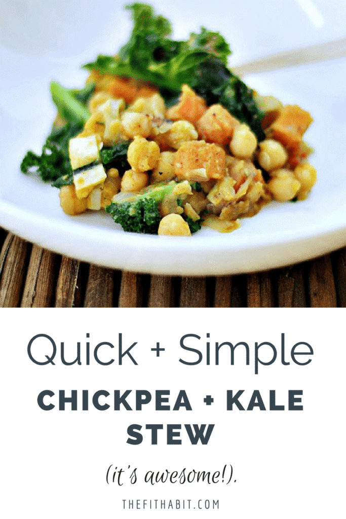 kale and chickpea stew