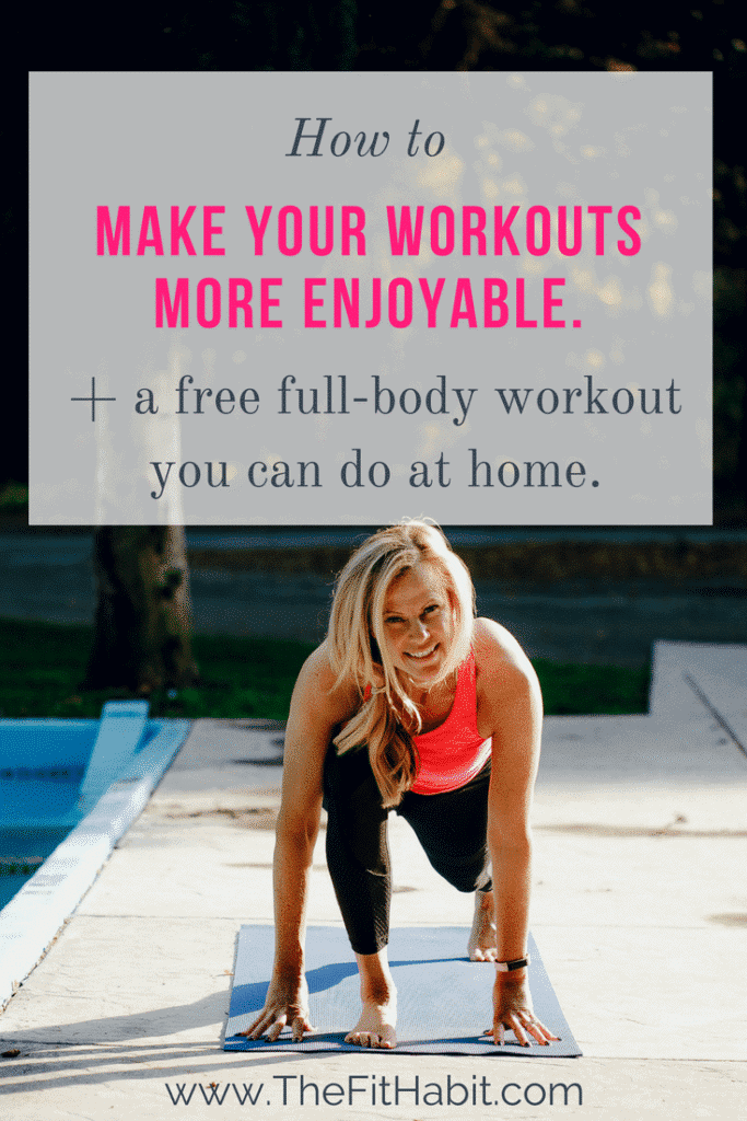 enjoy working out more